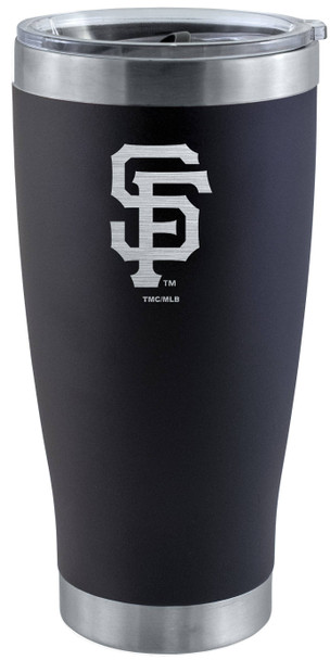San Francisco Giants 20oz Black Tumbler w/Etched Logo