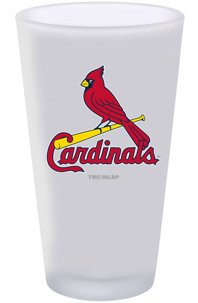 St. Louis Cardinals 16oz Frosted Pint Glass Color Logo