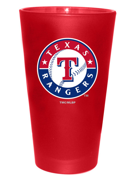 Texas Rangers 16oz Color Frosted Pint Color Logo