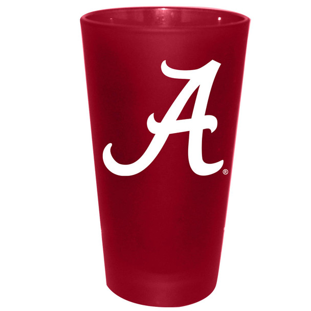 Alabama Crimson Tide 16oz Color Frosted Pint Color Logo
