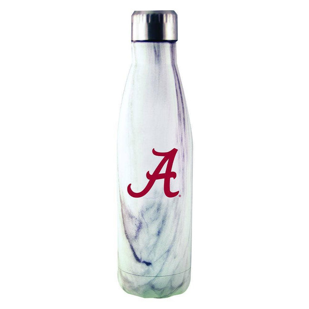 Alabama Crimson Tide Marble Stainless Steel Water Bottle
