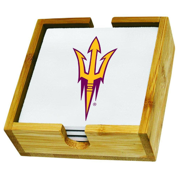 Arizona State Sun Devils Team Logo Square Coaster Set