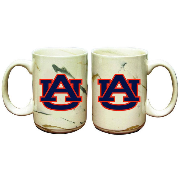 Auburn Tigers Marble Ceramic Mug