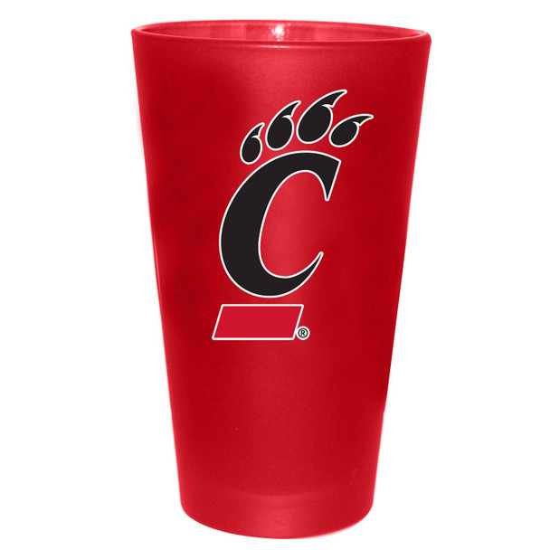 Cincinnati Bearcats 16oz Color Frosted Pint Color Logo