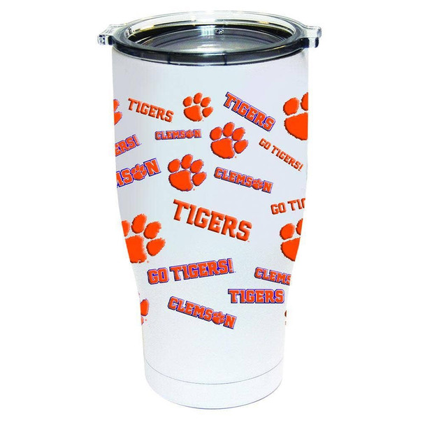 Clemson Tigers 24oz All Over Print Tumbler