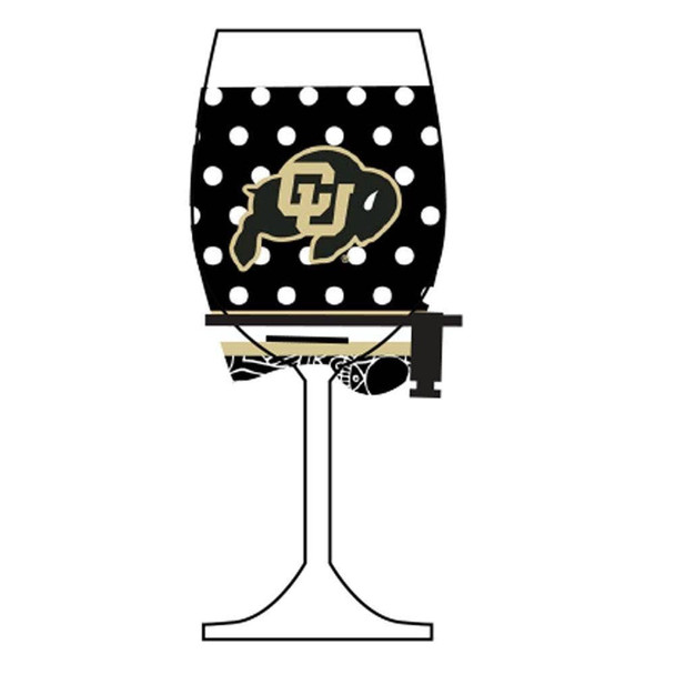 Colorado Buffaloes Wine Glass Woozie