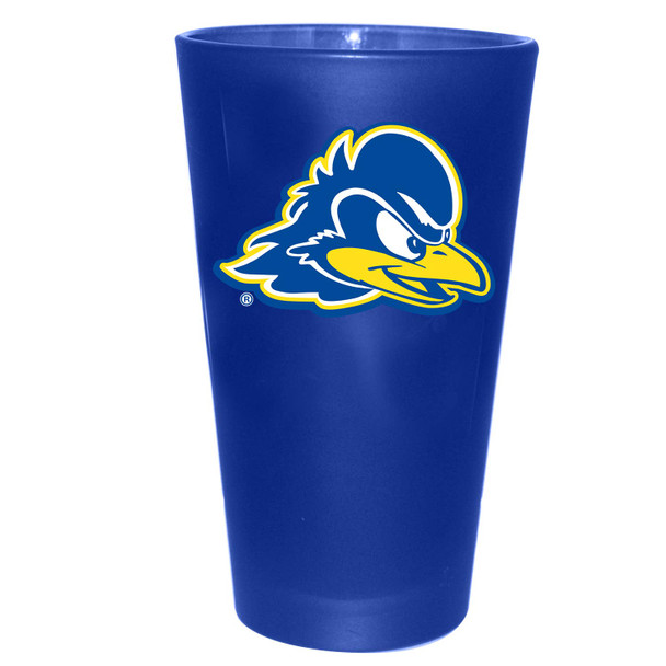 Delaware 16oz Color Frosted Pint Color Logo