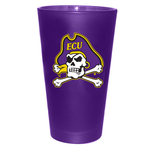 East Carolina Pirates 16oz Color Frosted Pint Color Logo