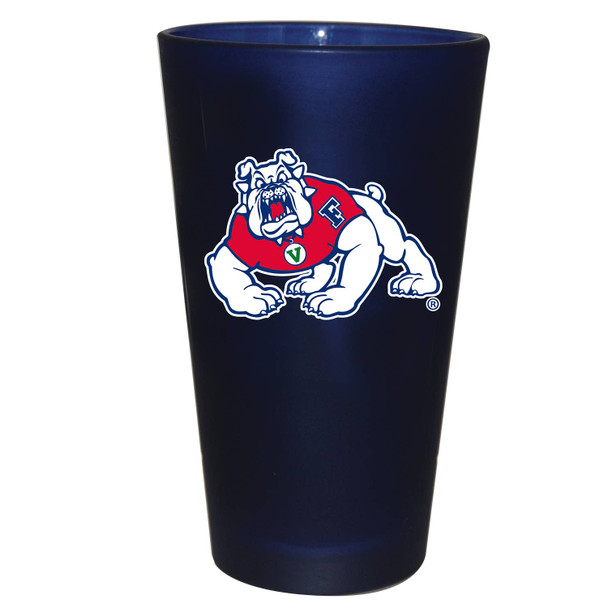 Ferris State Bulldogs 16oz Color Frosted Pint Color Logo