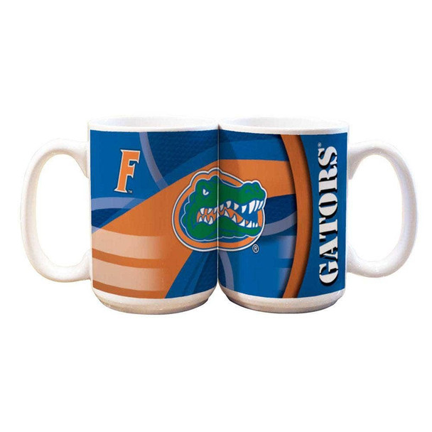 Florida Gators 15oz White Carbon Fiber Mug