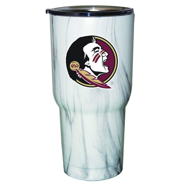 Florida State Seminoles Marble Stainless Steel Tumbler