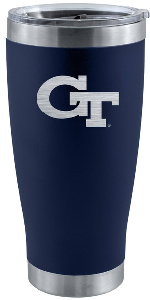 Georgia Tech 20oz Navy Tumbler w/Etched Logo