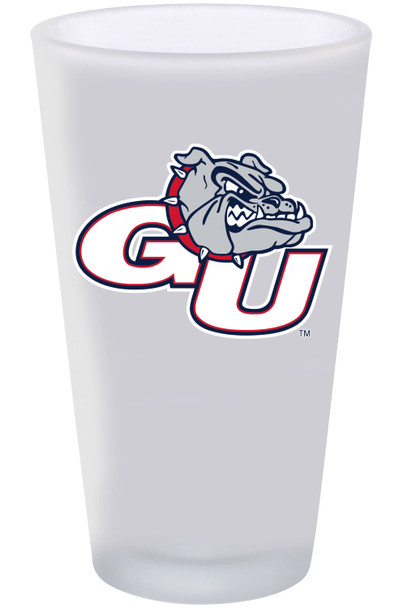 Gonzaga Bulldogs 16oz Frosted Pint Glass Color Logo