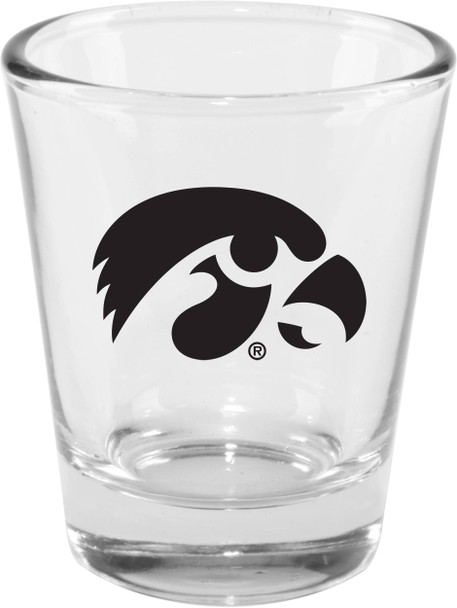 Iowa Hawkeyes 2oz Clear Collector Glass