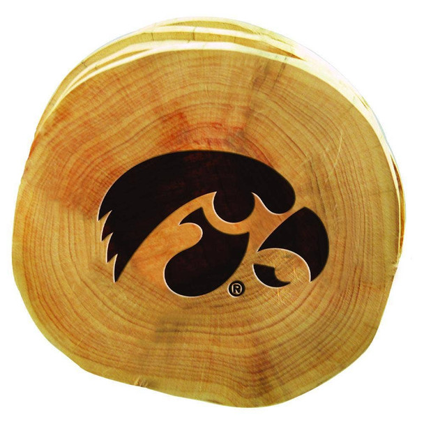 Iowa Hawkeyes 4pk Wood Cut Coaster
