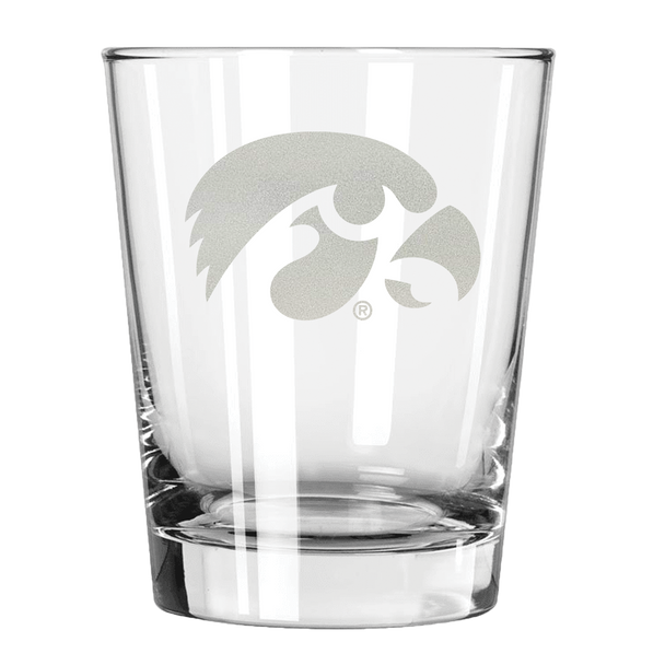 Iowa Hawkeyes 15oz Old Fashioned w/Etched Logo