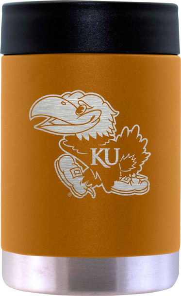 Kansas Jayhawks 12oz Canyon Can Holder Etched Logo
