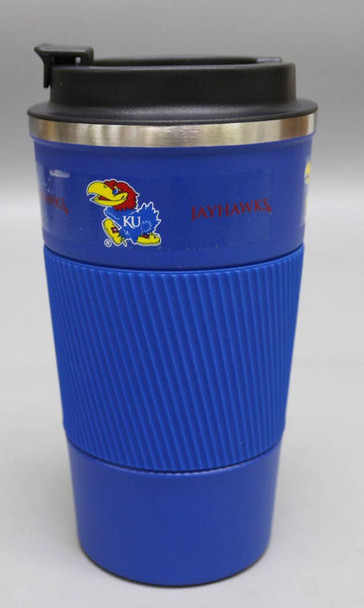 Kansas Jayhawks 18oz Stainless Steel Coffee Tumbler