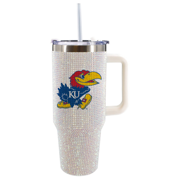 Kansas Jayhawks 40oz Bling Tumbler