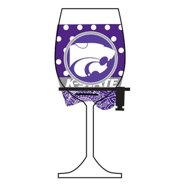 Kansas State Wildcats Wine Glass Woozie