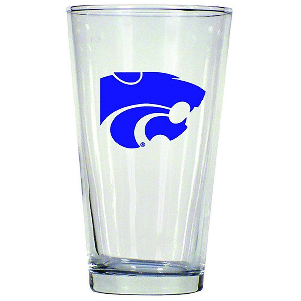 Kansas State Wildcats 16oz Pint Glass w/Color Logo