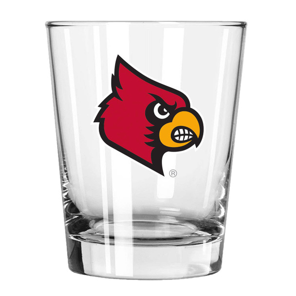 Louisville Cardinals 15oz Old Fashioned w/Color Logo