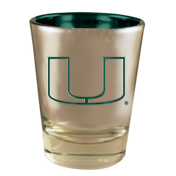 Miami Hurricanes Electroplated Shot Glass