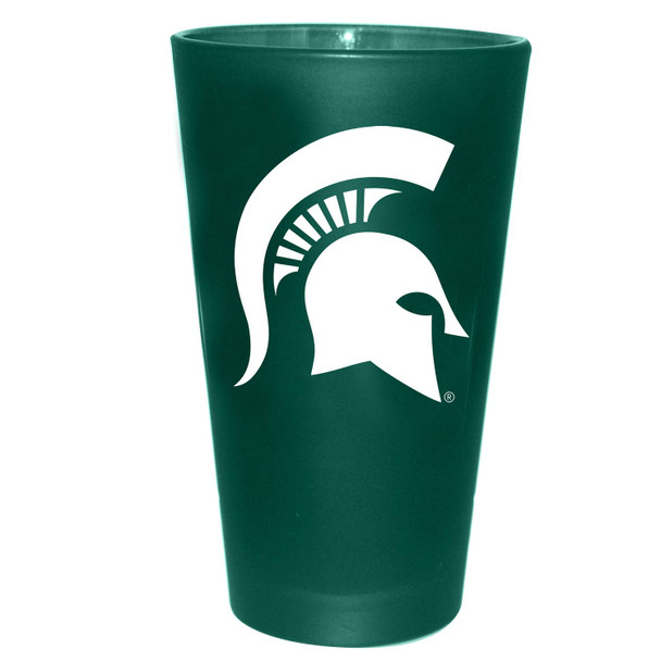 Michigan State Spartans 16oz Color Frosted Pint Color Logo