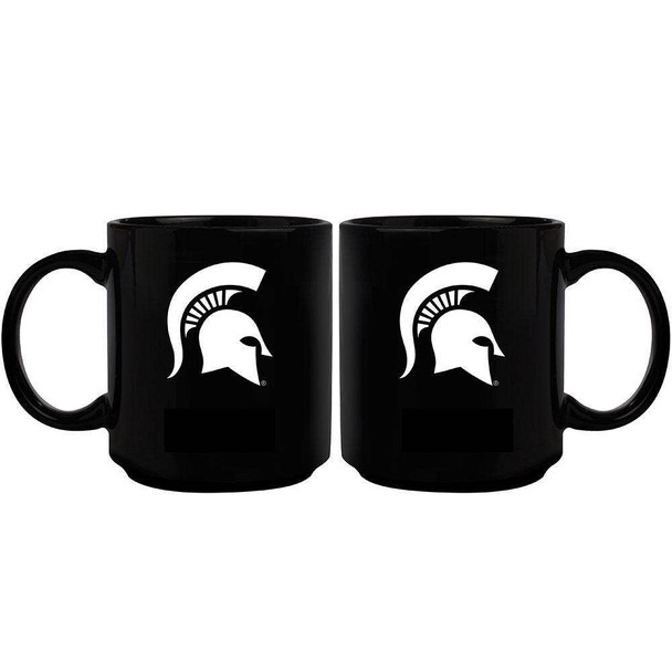 Michigan State Spartans 11oz Black Mug w/Color Logo