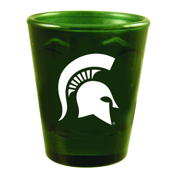 Michigan State Spartans Swirl Clear Collect Glass