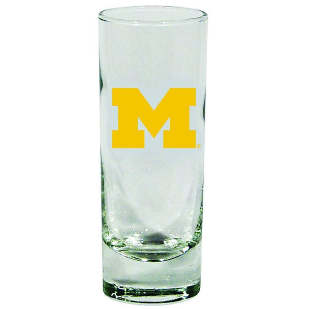 Michigan Wolverines 2oz Cordial Glass