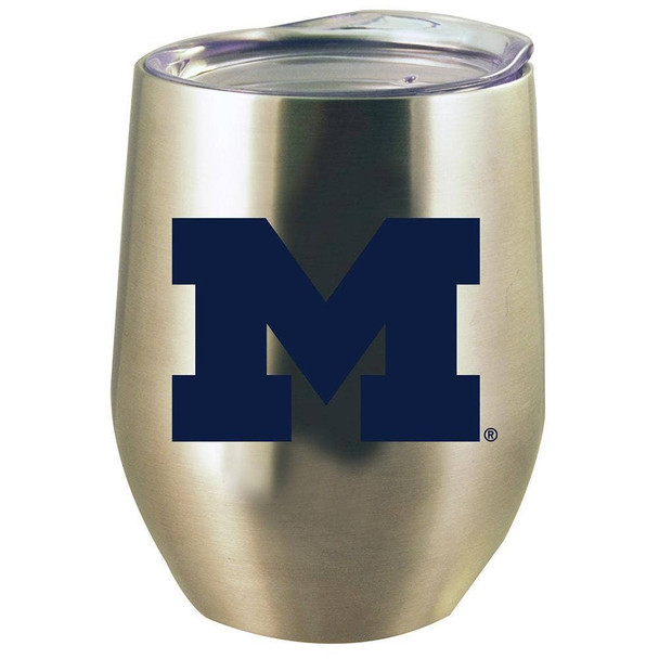 Michigan Wolverines 12oz Stainless Stemless Tumbler
