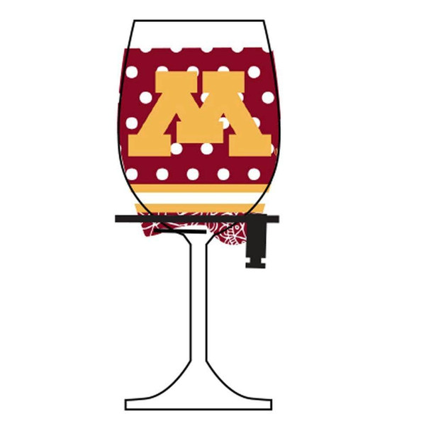 Minnesota Golden Gophers Wine Glass Woozie