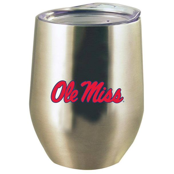 Ole Miss Rebels 12oz Stainless Stemless Tumbler