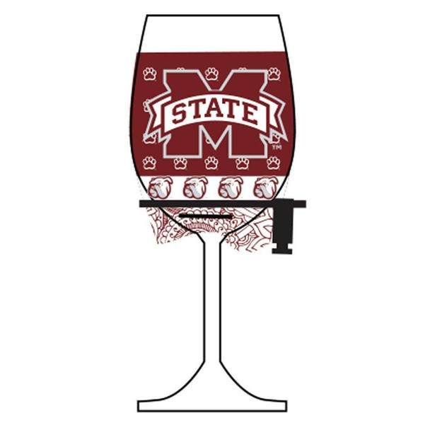Mississippi State Wine Glass Woozie