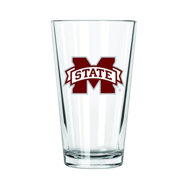 Mississippi State 16oz Pint Glass w/Color Logo