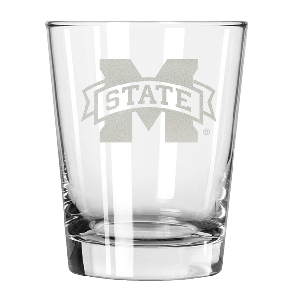 Mississippi State 15oz Old Fashioned w/Etched Logo