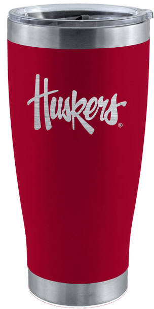 Nebraska Cornhuskers 20oz Red Tumbler w/Etched Logo