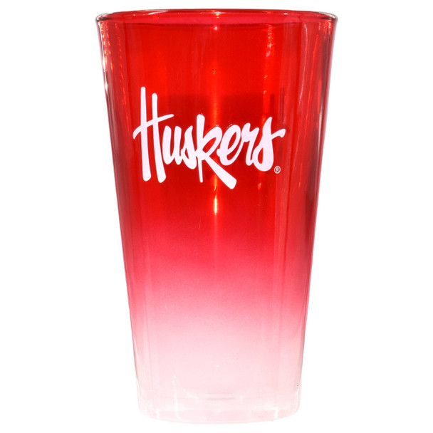 Nebraska Cornhuskers 16oz Ombre Pint Glass