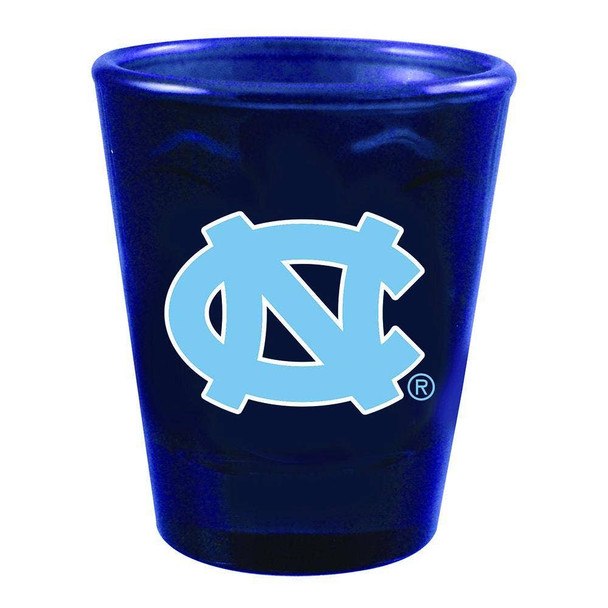North Carolina Tar Heels Swirl Clear Collect Glass