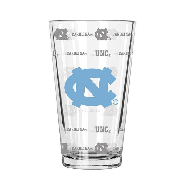 North Carolina Tar Heels Sandblasted Pint