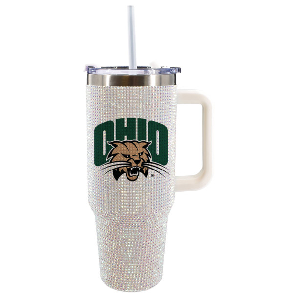 Ohio Bobcats 40oz Bling Tumbler