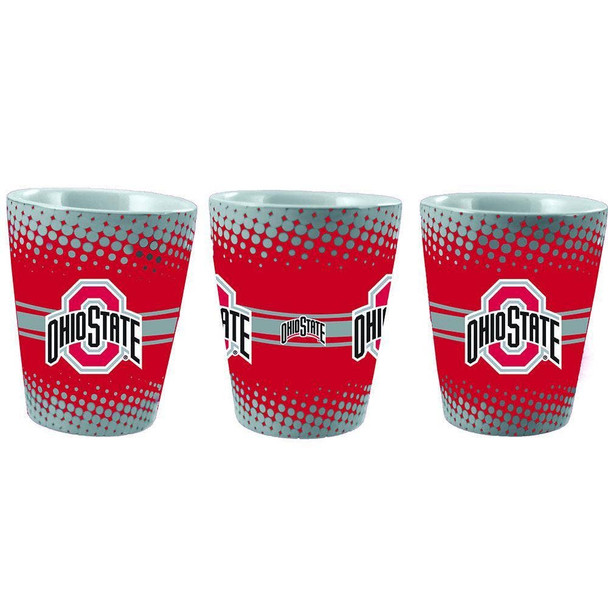 Ohio State Buckeyes 2oz Full Wrap Collector Glass