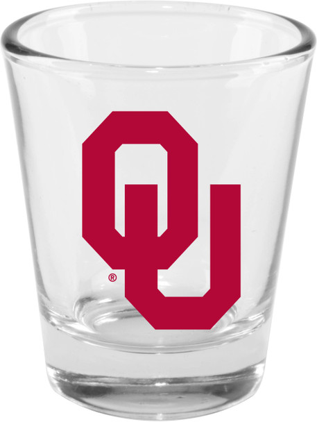 Oklahoma Sooners 2oz Clear Collector Glass