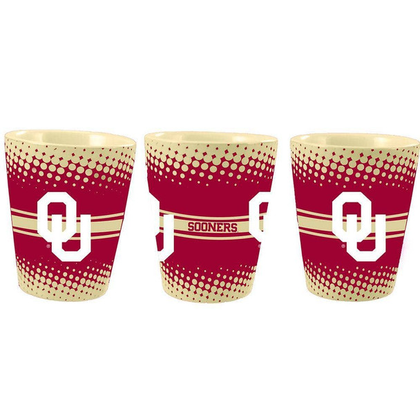 Oklahoma Sooners 2oz Full Wrap Collector Glass
