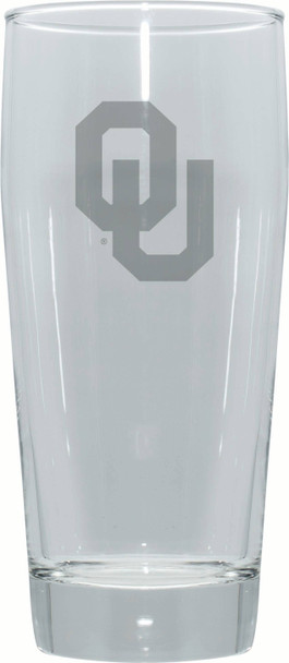Oklahoma Sooners 16oz Pub Pilsner w/Etched Logo
