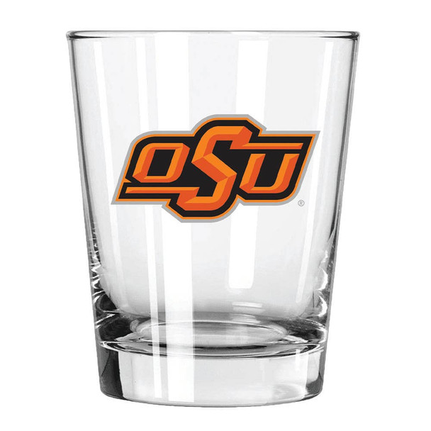 Oklahoma State Cowboys 15oz Old Fashioned w/Color Logo