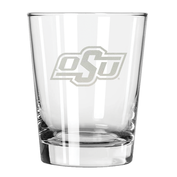Oklahoma State Cowboys 15oz Old Fashioned w/Etched Logo