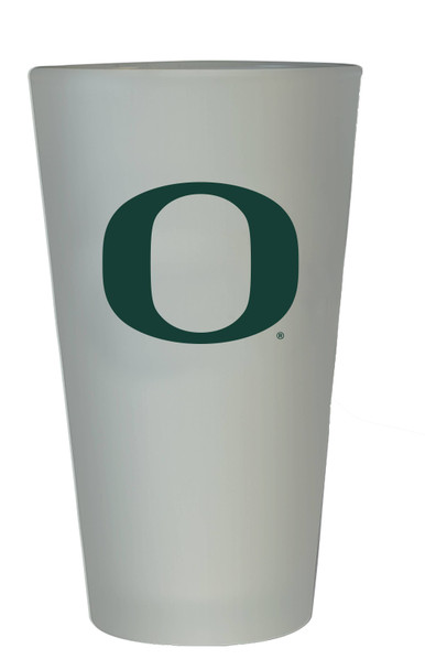 Oregon Ducks 16oz Frosted Pint Glass Color Logo