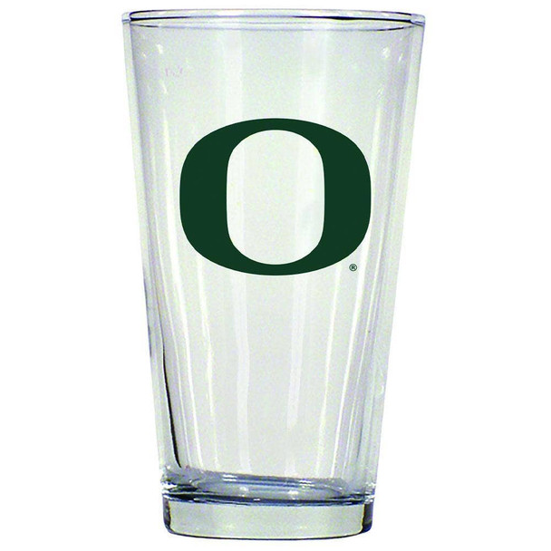 Oregon Ducks 16oz Pint Glass w/Color Logo